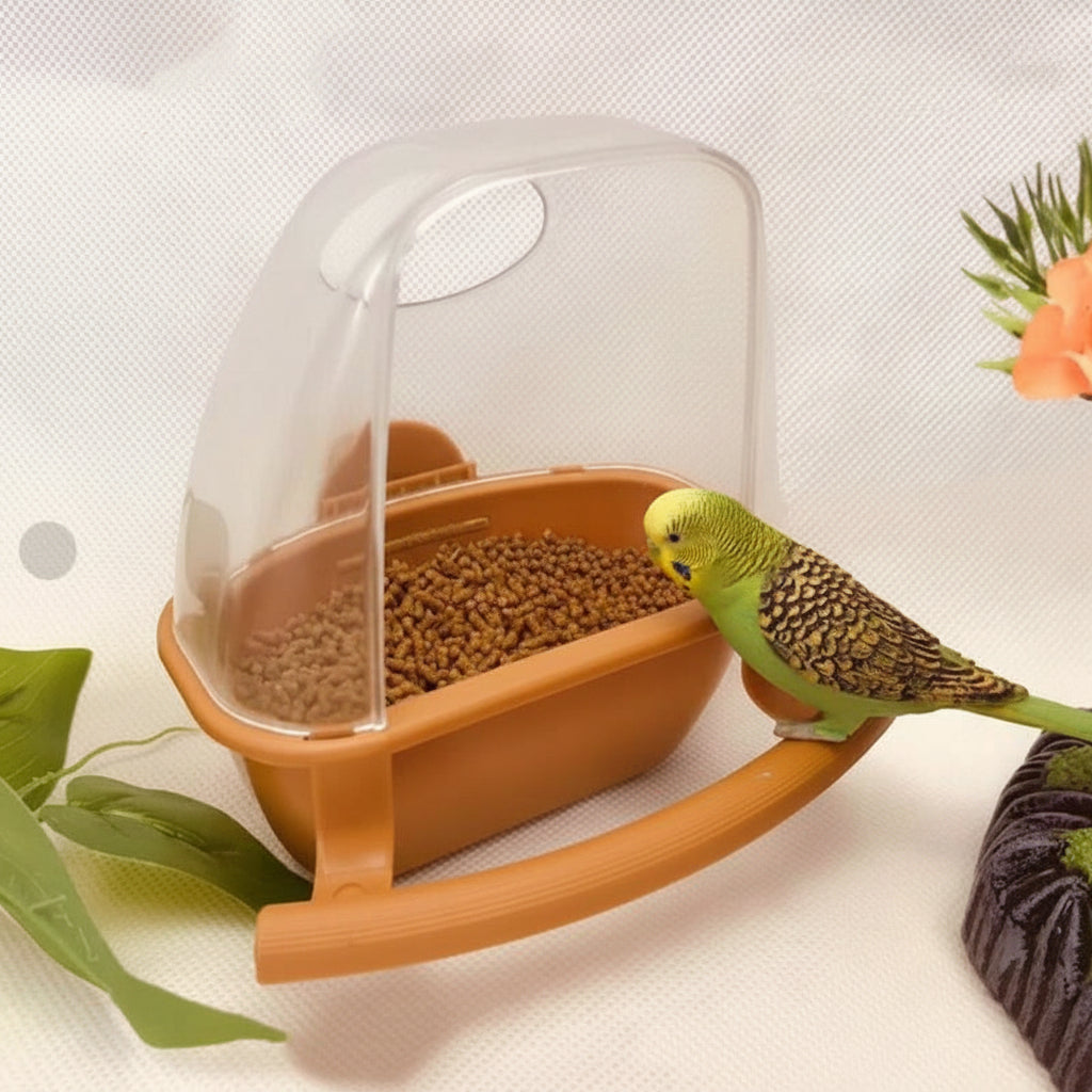 Papageien Vogelfutterbox Outdoor Kunststoff Futterspender