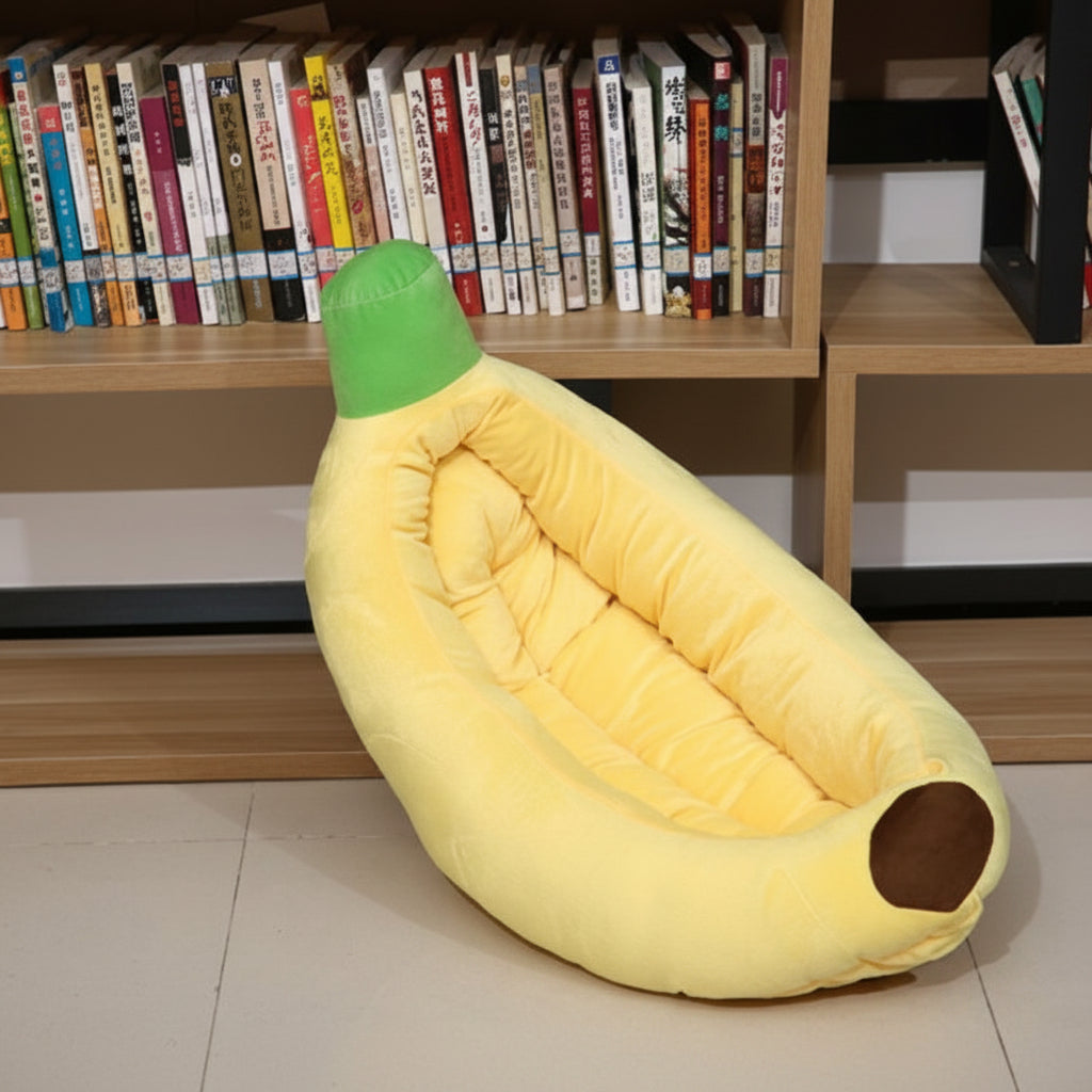 Waschbares Bananen Haustierbett Komfortables Schlafkissen Für Tiere
